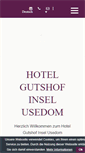 Mobile Screenshot of gutshof-usedom.de