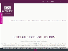 Tablet Screenshot of gutshof-usedom.de